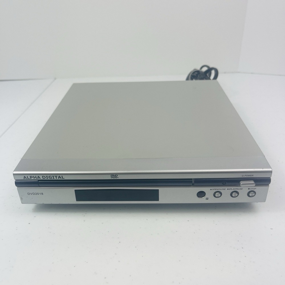 Alpha Digital DVD CD player Model DVD2018 Vintage For Parts Or Repair